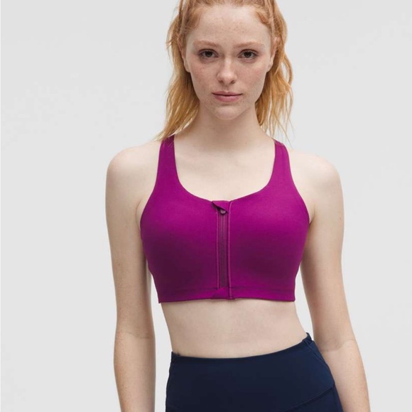 lululemon athletica Other - Lululemon Energy Zip-Front Bra *High-Support, Chilled Grape - 38D - NWT